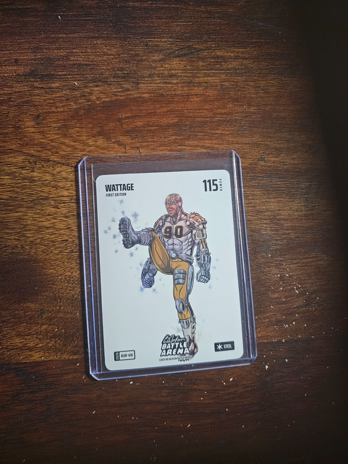 2026 Battle Arena Steel Blizzard Battlefoil SP #BLBF-616 Wattage TJ Watt
