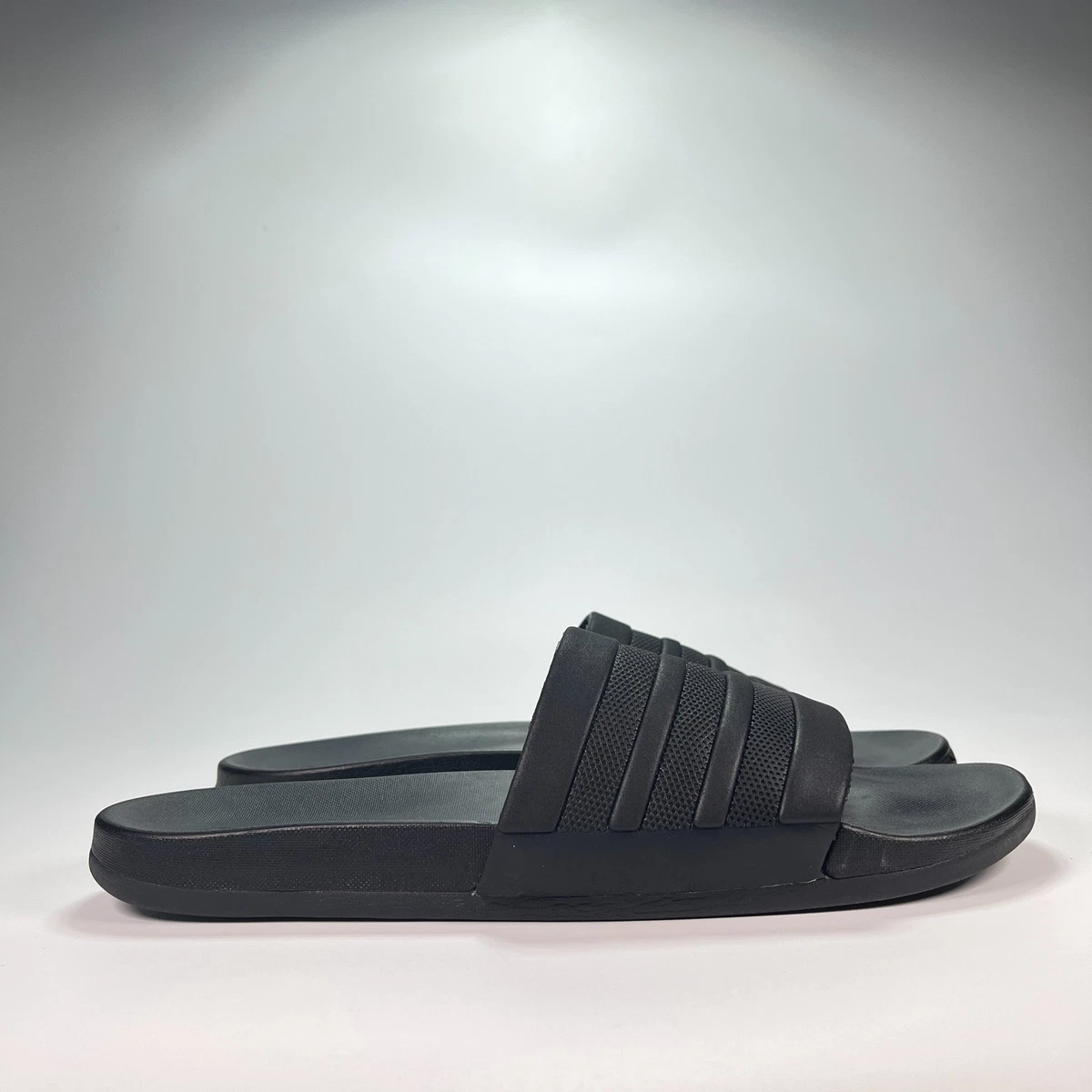 adidas Black Striped Sandals for Men for sale | eBay