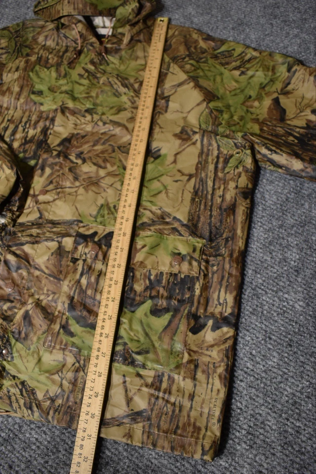 VTG Stearns Men’s Jacket Pants L Set Camo Dry Wear Waterproof Rain Suit Hunting - Image 2 of 4