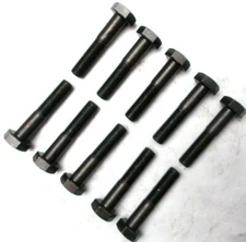 Hex Head Bolt M10 10mm x 1.25 x 50mm Long 10.9 Steel  " 10 Bolts " M10-1.25x50