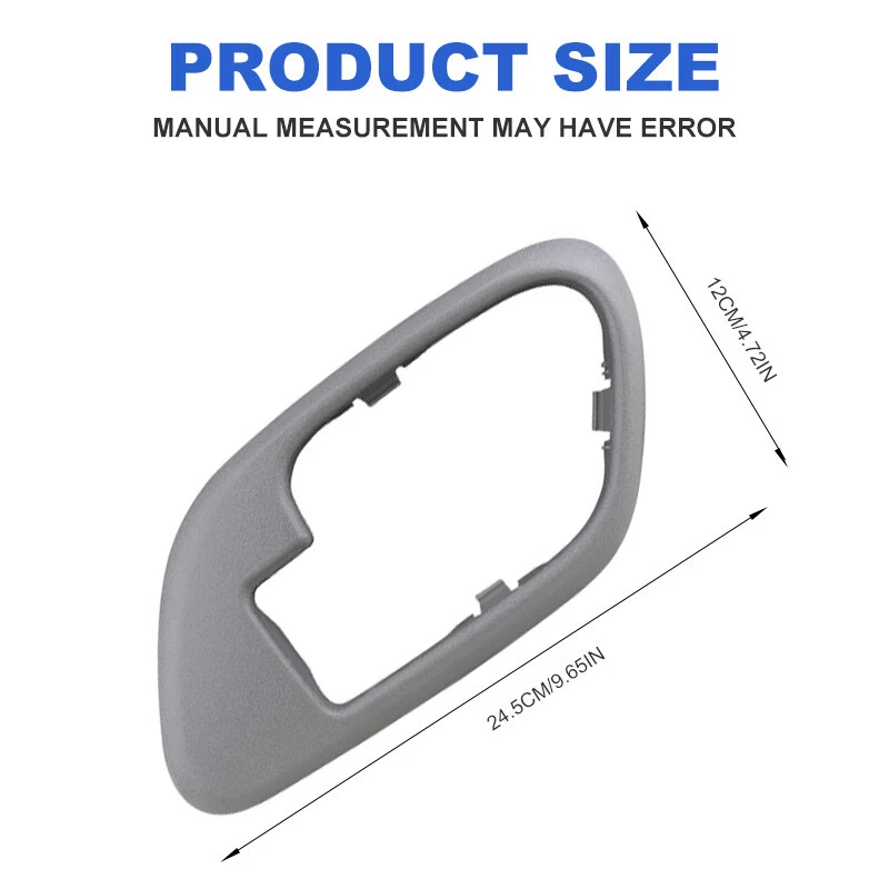 Bisel de manija de puerta interior gris delantero derecho y derecho para Chevrolet C1500 C2500 1995-1999 Foto 4 de 4