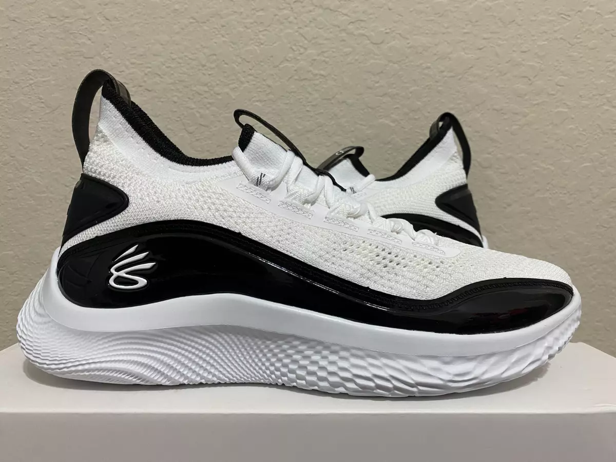 Under Armour UA Curry 8 NM Zen Flow Team Basketball White Black size 12