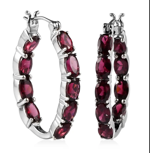 Elli - Créoles En Argent Sterling 925 Avec Cristaux De Verre Blancs Et Pendentif Goutte Deau Noir Argente