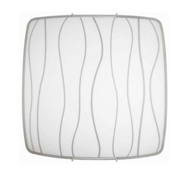 Flurlampe Deckenlampe KüChenlampe Deckenleuchte 2-Flg. Weiß Grau Ø 43 Cm Glas-image