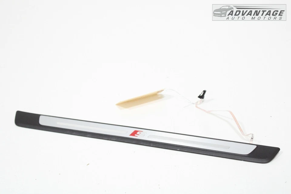 AUDI A4 2018-2021 DELANTERO DERECHO LÍNEA S UMBRAL PUERTA RASGUÑO PLACA ESCALÓN CUBIERTA OEM Foto 2 de 4