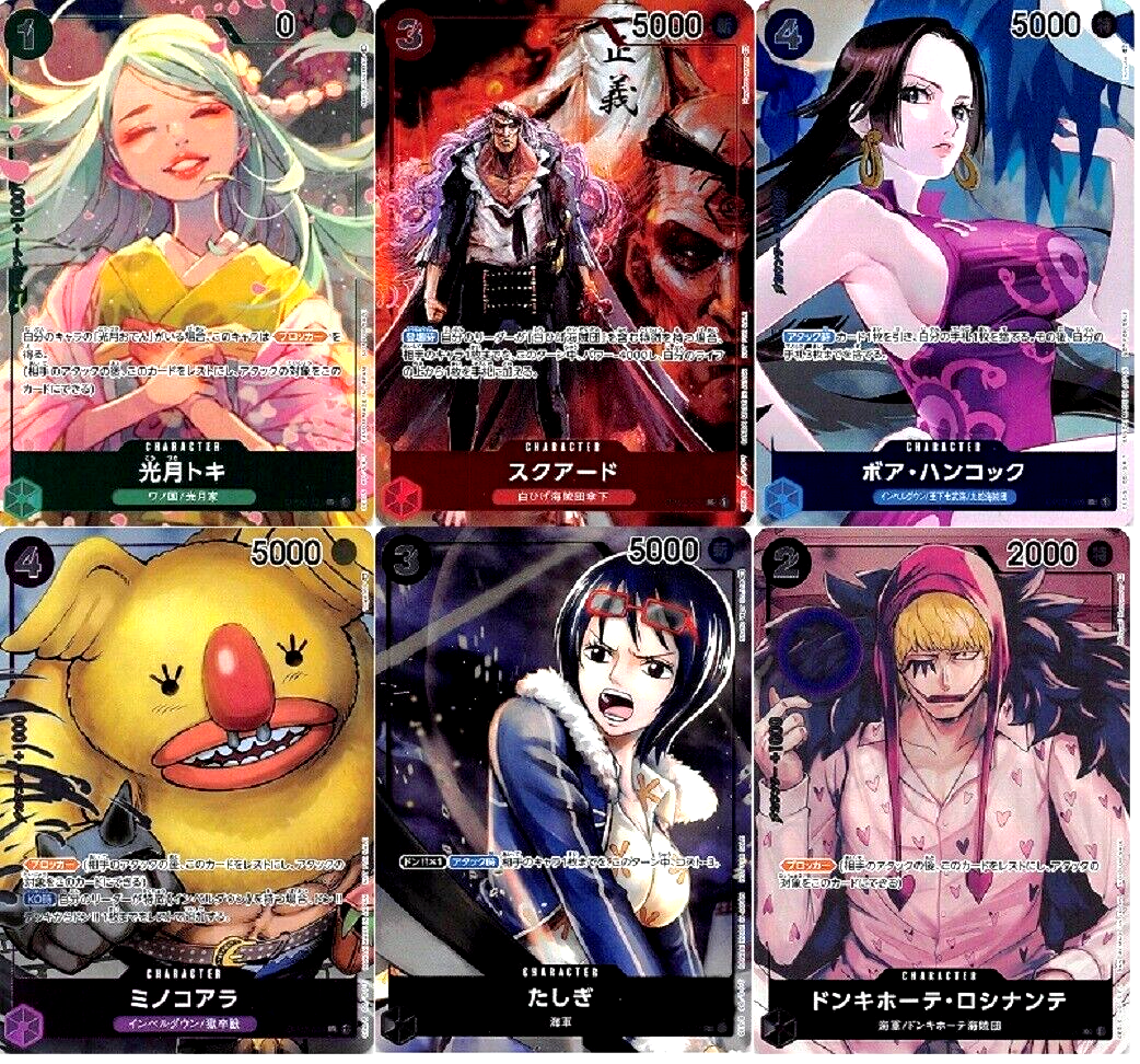 One Piece Card Game OP02 Promo Pack Complete 6 Cards Set One Piece Card Game OP02 Promo Pack Complete 6 Cards Set