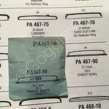 GS Round Replacement Crystals (PA Series) for Misc. Watches - NOS