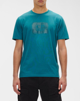 CP COMPANY｜SHORT-SLEEVED ROUND NECK T-SHIRTS (Mercerize Mercerized Jersey Twisted British Sailor TShirt Green Bay