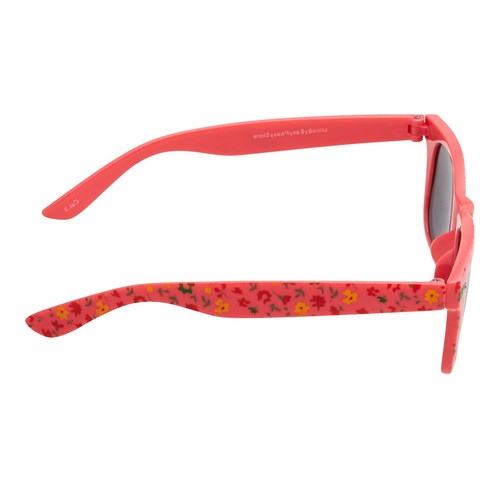Pink Floral Kids Childrens Sunglasses UV400 Classic Shades Fashion Glasses Retro - Picture 5 of 12
