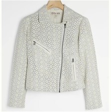 Dolan By Anthropologie Rossi Eyelet Moto Jacket Asymmetric Size Small