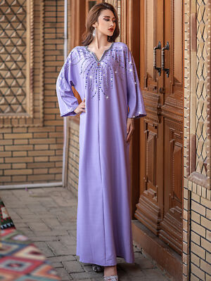 chinese dress ladies Teal Kaftan Dress for Women by Nuichan main image 1