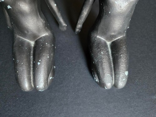 RARE ORIGINAL 1920 RISQUE DECO FRANKART? NUDE FLAPPER ZIEGFELD PEDESTAL BOOKENDS - Picture 21 of 21
