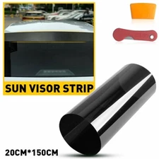 Car Window Sun Visor Strip Tint Front Film Windshield UV Shade DIY Decal Banner