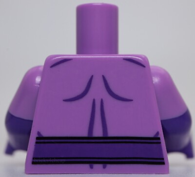 Lego Torso Wonder Twin Zan Dark Purple Arms Medium Lavender Short
