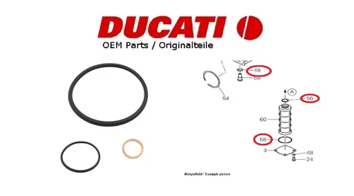 Ducati OEM Multistrada 1200 1260 oil strainer drain plug sealing gasket kit