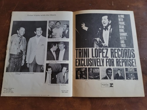 Wide World Trini Lopez 1964 Werbefotoalbum/Magazin, Gibson Gitarrenwerbung - Bild 10 von 10