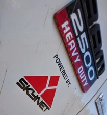 Powered by Skynet Terminator Vinyl Decal