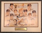Signed (13) 2001 Baseball Print Brooks Robinson Carter Kaline Hof Auto Jsa Loa
