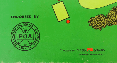 1969 "TOURNAMENT GOLF" BOARD GAME: RIGELY BANADA; GREEN VALLEY COUNTRY CLUB - Picture 2 of 4