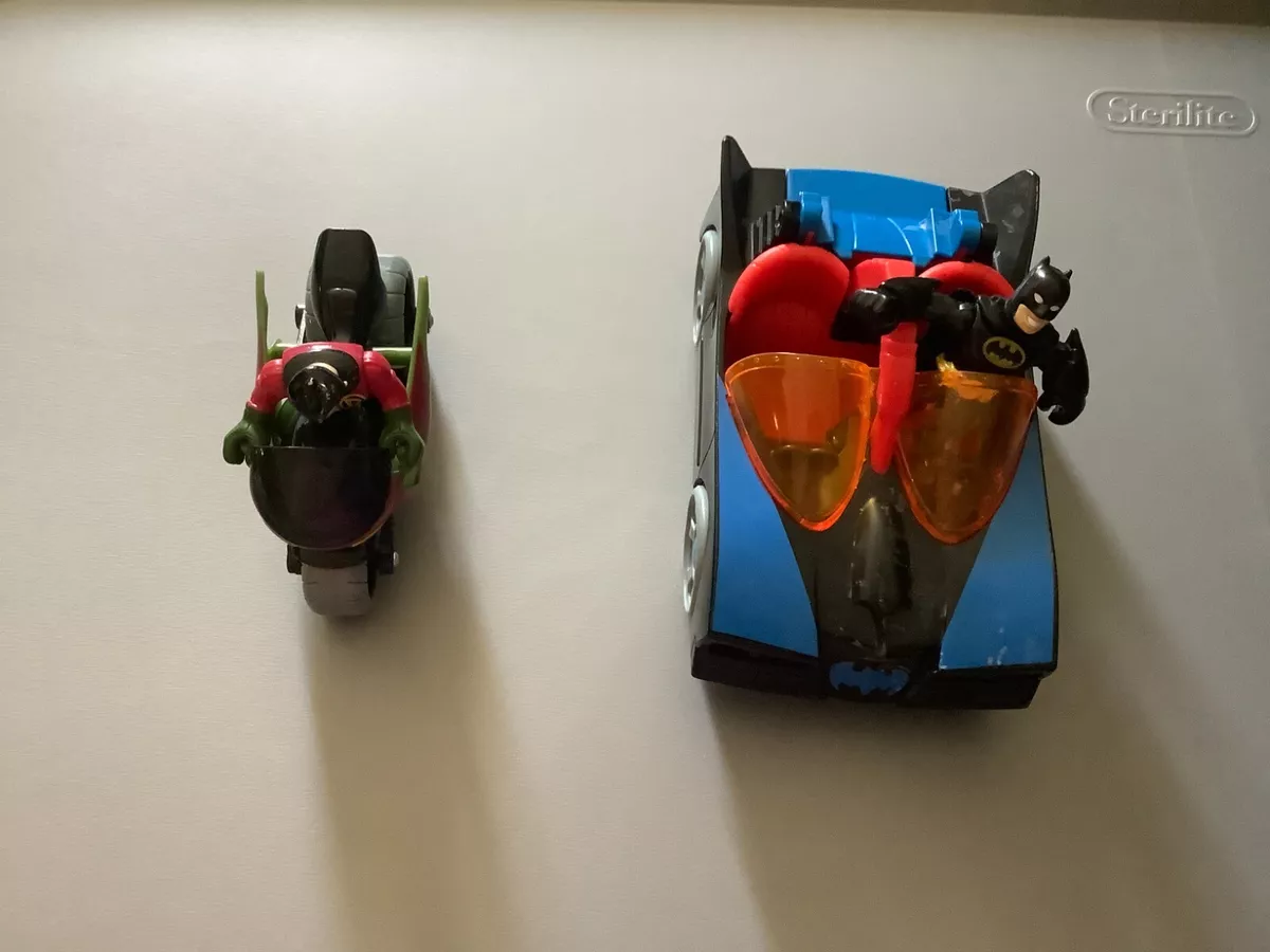 Imaginext batmobile best sale & cycle