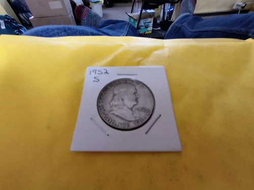1952 S Franklin Half Dollar AG About Good 90% Silver 50c US Coin Collectible