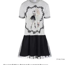 RED VALENTINO KUKULA Women's Dress Size XS oversized sweatshirt dress 6 8 