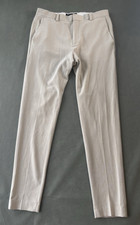 Asos Design Pants Mens 30x32 Beige Flat Front Casual Chino Trouser