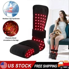 For Foot Pain Relief 660nm&850nm LED Red Light Therapy Shoe Device W/ Pulse Mode