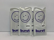LOT x 4 Burst Sonic Electric Toothbrush Replacement Heads, White ~ NEW