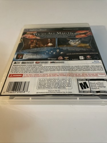 Alice: Madness Returns (Sony PlayStation 3, 2011) - Complete - Fast Free Ship - Picture 2 of 9
