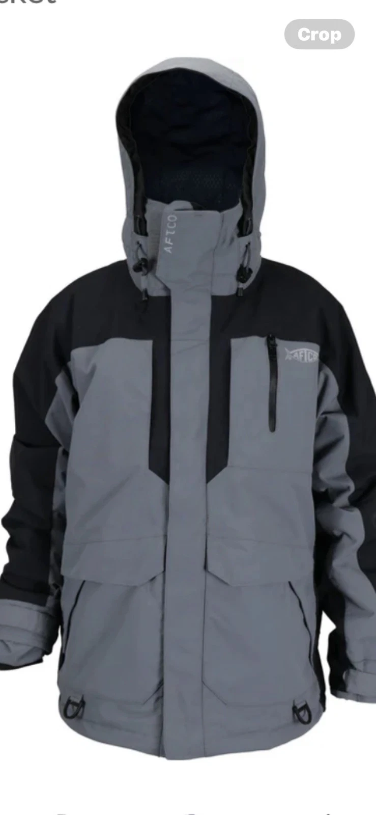 AFTCO Small MJ13 Charcoal Hydronaut Fishing Jacket. NWT