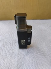 Moretti Quad Flame Churchill Lighter, BL/Gun Metal, Not Currently Working