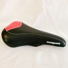 Mongoose ShoWell vXv Railed Seat Black & Red Padded Bicycle Saddle BMX Road Bike