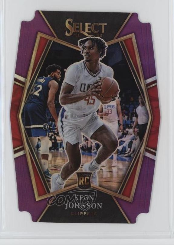 2021 Select Premier Level Purple Prizm Die-Cut 8/99 Keon Johnson Rookie RC 1b8