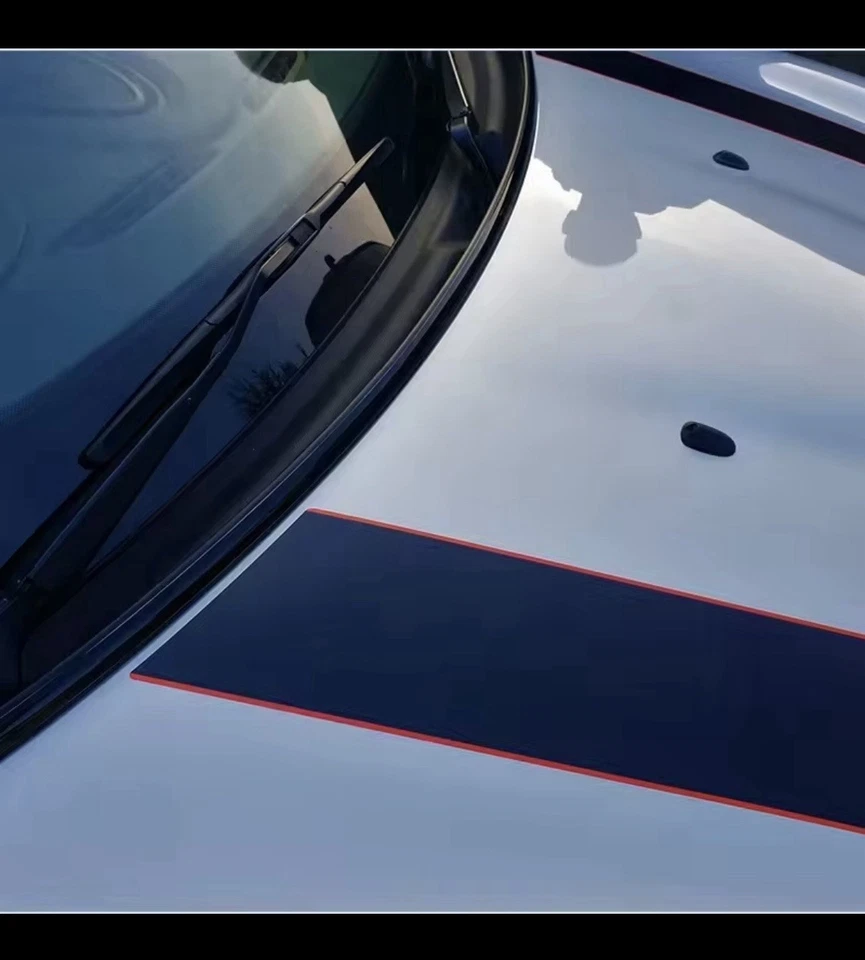 Decalcomanie Mini Cooper JCW F56 Cofano Strisce Colorate / - Immagine 3 di 4