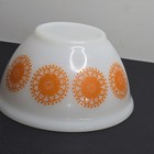 Agee  Crown Opal Pyrex Orange Doily 7" Mixing Bowl  18cm - Australian Pyrex 