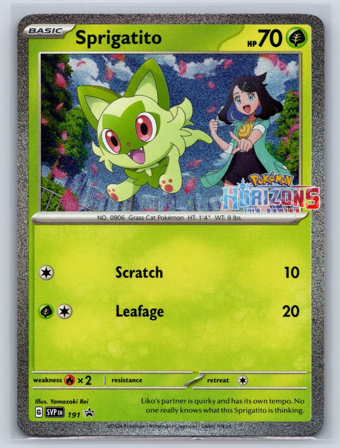 Sprigatito Holofoil 191 Promo SV: Scarlet & Violet Promo Cards Near Mint Pokemon