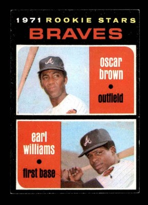 1971 Topps #52 Oscar Brown/Earl Williams Braves Rookies EX/EX+ X3659085