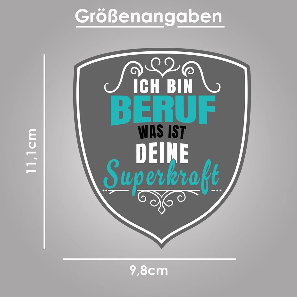 Aufkleber Beruf Fun Sticker 9,8x11,1cm Sticker f. Auto Laptop R212-4 - Bild 4 von 4