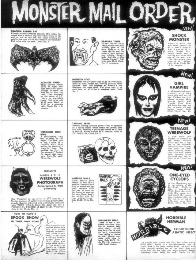 1957 St. Pierre & Patterson VAMPIRE NAILS ON CARD - Monster Mail Order? - Image 3 of 3