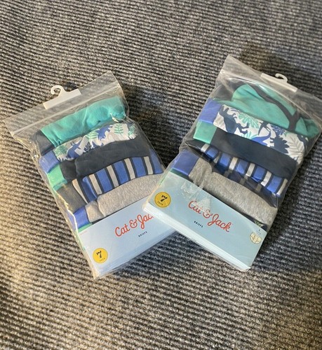Cat & Jack Boys Cotton Briefs 14 Pieces 2 Packs Size L 12/14