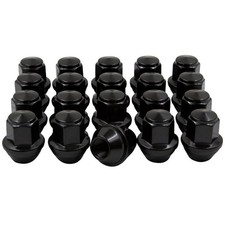 Black Steel 1-piece Lug Nut Kit Mustang 15-26 Black Steel 1-piece Lug Nut Kit Mustang 15-26