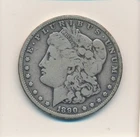 1890 - CC $1 MORGAN SILVER DOLLAR US COIN