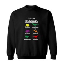 Types Of Dinosaurs - T Rex Fossils Tyrannosaurus Cool Toddler Crewneck Sweater