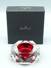 Rosenthal Stella bordeaux Teelicht Glas Rot mit Schachtel 9x9 cm Kerzenhalter