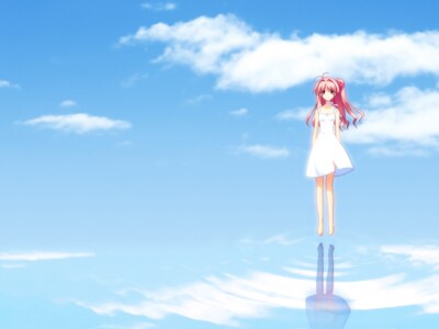 Anime chaoshead sakihata rimi girls reflection sky CCG Gaming Mat Desk