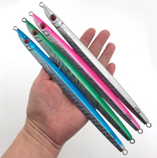 Long 21cm-25cm Lures Hard Metal Slow Pitching Jigs Saltwater Fishing Glow Lures
