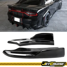 Fits 20-23 Dodge Charger SRT Scat Widebody Rear Bumper Apron Spat PP Gloss Black