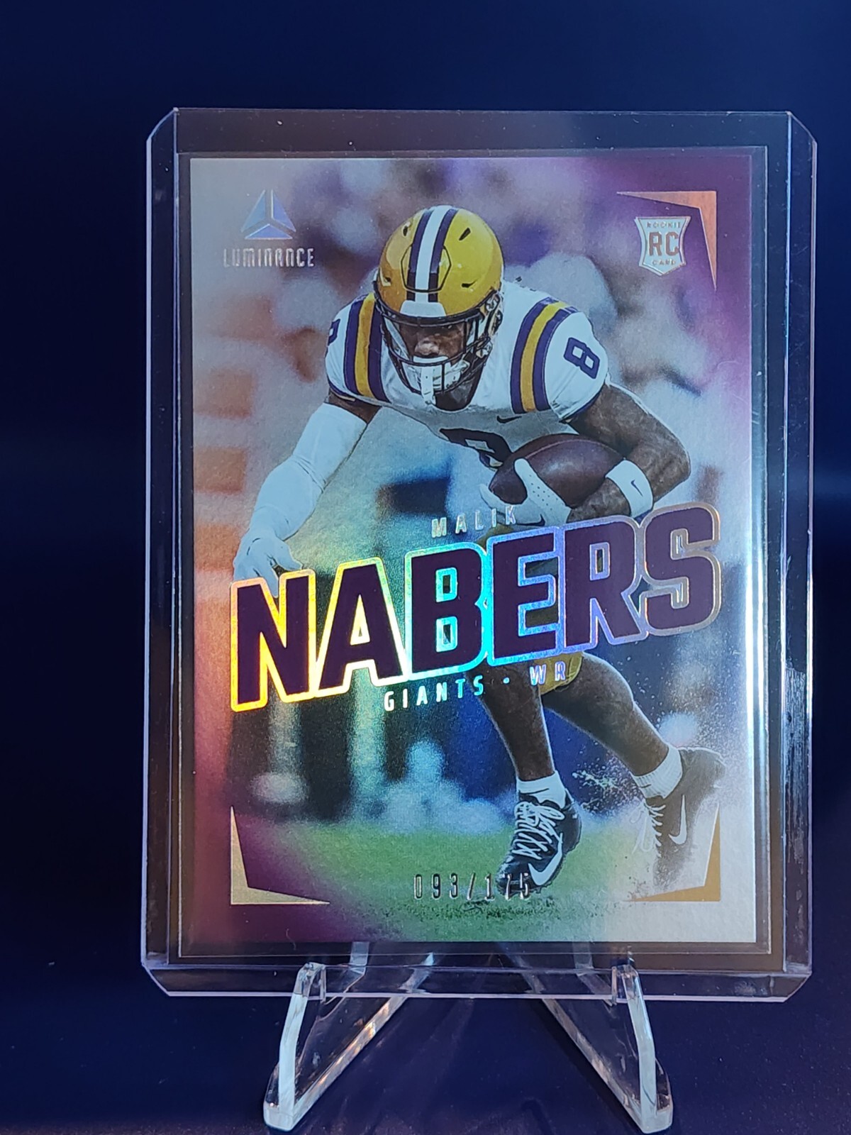 Malik Nabers 2024 Luminance #109 Rookie Purple #'d /175 Giants