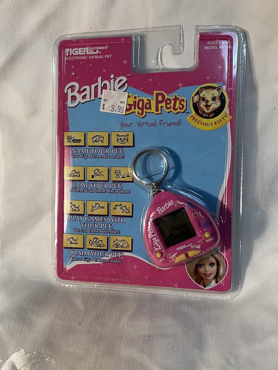 Giga Pets Barbie Precious Kitty Virtual Pet Tamagotchi 1998 Sealed